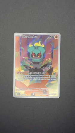Marshadow 146/132 Illustration Rare Pokemon Card Mega Evolution Set Holo 2 - Image 3