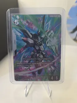 Gundam Card Game Freedom Gundam GD03-070 LR+ Alternate Art - Image 1
