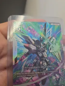 Gundam Card Game Freedom Gundam GD03-070 LR+ Alternate Art - Image 4
