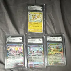 Pokemon CGC Gem Mint Fusion Japanese Jolteon Espeon Sylveon Leafeon Card Lot - Image 1