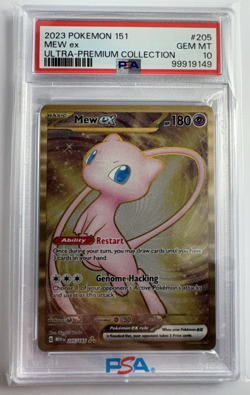 2023 PSA 10 Pokemon SVP EN Mew ex 205/165 151 Ultra Premium Coll Metal Card - Image 1