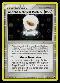 Pokemon Card - Ancient Technical Machine [Rock] Hidden Legends 85/101 Holo - Image 1