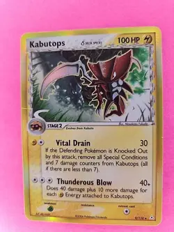 Kabutops Pokemon EX Holon Phantoms Holo Pokemon Card WOTC - Image 3