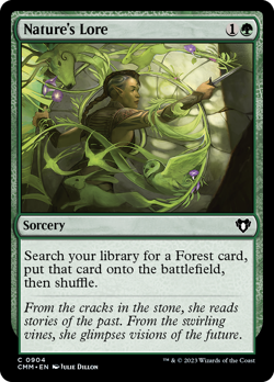Nature's Lore Commander Masters PLD Sorcery Common MAGIC GATHERING CARD ABUGames - Image 1