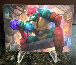 Magic The Gathering TMNT Raphael Tough Turtle Art Card 9/54 Nathaniel Himawan - Image 1