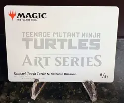 Magic The Gathering TMNT Raphael Tough Turtle Art Card 9/54 Nathaniel Himawan - Image 2