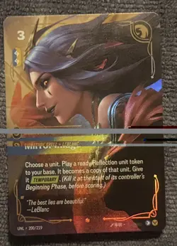 League of Legends Mirror Image LeBlanc Signature Spell Card UNL 200/219 English - Image 1