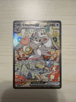 Cinccino ex 119/086 SIR Pokemon Card Chaos Rising Full Art Near Mint Holo EX - Image 1