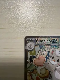 Cinccino ex 119/086 SIR Pokemon Card Chaos Rising Full Art Near Mint Holo EX - Image 2