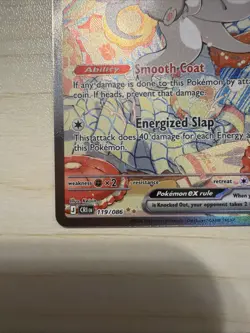 Cinccino ex 119/086 SIR Pokemon Card Chaos Rising Full Art Near Mint Holo EX - Image 5