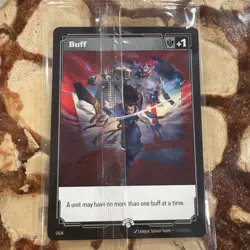 Riftbound Fist Bump Buff Double Sided Promo Card (EXCLUSIVE) Riot Sealed - Image 2