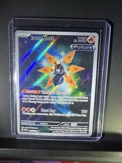Pokemon TCG Iron Moth Paradox Rift Holo Card 187/182 Illustration Rare - Image 5