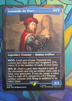 Leonardo da Vinci (Borderless) Universes Beyond: Assassin's Creed Regular #0118 - Image 1