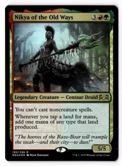 Nikya of the Old Ways 193 Ravnica Allegiance Foil MP - Image 1
