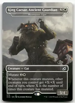King Caesar, Ancient Guardian - Huntmaster Liger #370 (NM) Ikoria IKO Magic MTG - Image 1