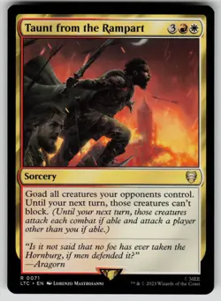 Taunt from the Rampart Commander: The Lord of the Rings 71 MTG NM - Image 1