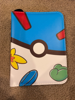 Pokemon TCG Blue White Pokeball Zip Up 50 pages Holds 400 Card Binder GAMES New - Image 1