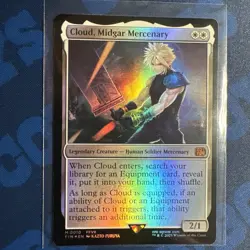 Cloud, Midgar Mercenary Mythic Final Fantasy VII MTG Foil - Image 1