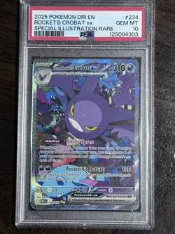 Rocket'S Crobat Ex Pokemon Dri En-Destined Rivals 234 NM PSA 10 - Image 1