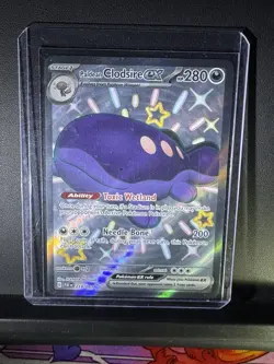 Pokemon TCG Paldean Clodsire EX Shiny Ultra Rare Card 219/091 Paldea Fates Mint - Image 1