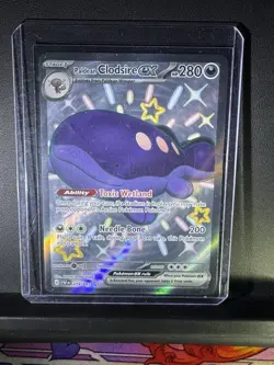 Pokemon TCG Paldean Clodsire EX Shiny Ultra Rare Card 219/091 Paldea Fates Mint - Image 2