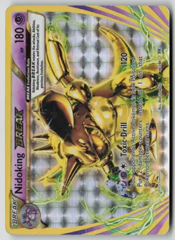 Nidoking BREAK 46/108 BREAK Rare Evolutions Pokemon HP - Image 1