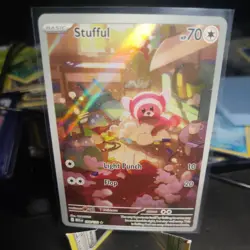 Pokemon Stufful 154/132 Me01 Mega Evolution Illustration Rare Holo 70HP Basic - Image 1