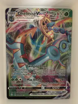 Dhelmise VMAX 010/072 Shining Fates Full Art Ultra Rare Holo Pokemon TCG 2021 NM - Image 1