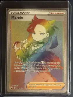Pokemon Marnie 208/202 Sword & Shield Secret Rare Full Art Holo NM - Image 1