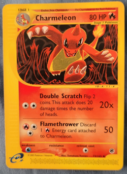 Pokemon Charmeleon 073/165 Expedition Regular EReader LP - Image 1