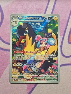 Pokemon Scarlet & Violet Journey Together Ionos Kilowattrel Illustration Rare NM - Image 1