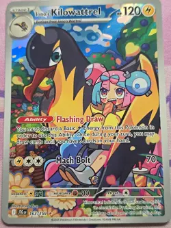 Pokemon Scarlet & Violet Journey Together Ionos Kilowattrel Illustration Rare NM - Image 2