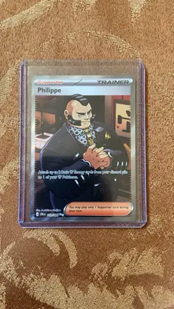 Pokemon TCG Philippe Trainer Supporter 110/086 Rare Foil 2022 - Image 1