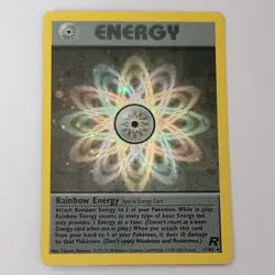 Rainbow Energy 17/82 Team Rocket Holo Rare Pokemon - Image 1