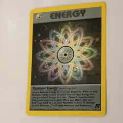 Rainbow Energy 17/82 Team Rocket Holo Rare Pokemon - Image 2