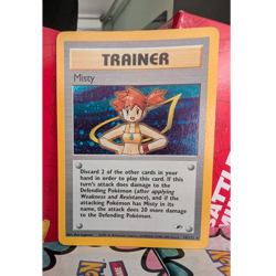 Pokemon TCG Misty Trainer Holo Rare Gym Heroes 018/132 English Unlimited - Image 1