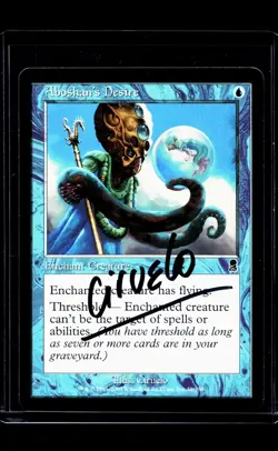 MTG Magic the Gathering Odyssey Artist Signed Auto Autograph #59 Aboshans Desire - Image 1