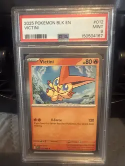 2025 POKEMON BLK EN-BLACK BOLT #012 VICTINI - Image 2