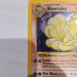 Pokemon TCG Ninetales 12/102 Base Set Holo Rare - Near Mint Condition 1999 - Image 2