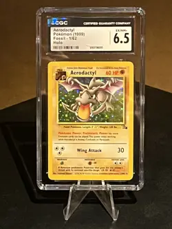 1999 Pokemon Aerodactyl Fossil Holo #1 CGC 6.5 - Image 1