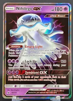 Pokemon Nihilego GX #49/111 English Crimson Invasion Ultra Rare - Image 1
