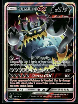 Pokemon - Guzzlord GX 63/111 Ultra Rare Crimson Invasion LP - Image 1