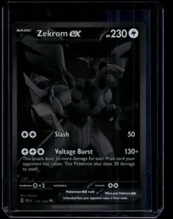 Pokemon TCG Zekrom ex 172/086 Black Bolt Black White Rare NM - Image 1