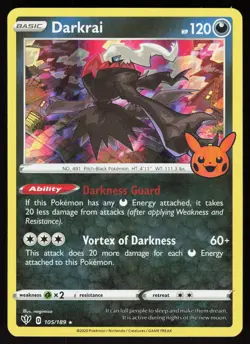 Darkrai 105/189 Holo Promo Trick or Trade BOOster Pokemon Holo Lightly Played - Image 1