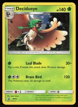 Decidueye - SM55 Holo Promo Sun & Moon Promo Pokemon Holo Lightly Played - Image 1