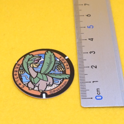 Tropius Pokemon Manhole Type Seal Sticker Nintendo Gamefreak Japanese F/S - Image 2