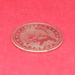 Slowpoke Pokemon Coin Battle Medal Silver Japanese SP25 Nintendo Japan F/S - Image 3