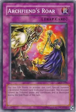 3 x Archfiend's Roar - DCR-099 - Common - Unlimited Edition Near Mint, English - Image 1
