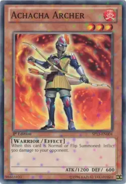 3 x Achacha Archer - SP13-EN004 - Starfoil Rare - Unlimited Edition Near Mint, E - Image 1