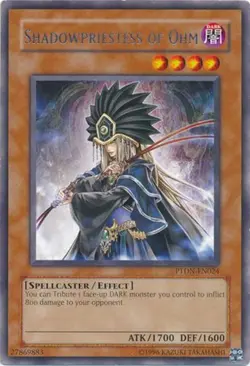 1 x Shadowpriestess of Ohm - PTDN-EN024 - Rare - Unlimited Edition Near Mint, En - Image 1